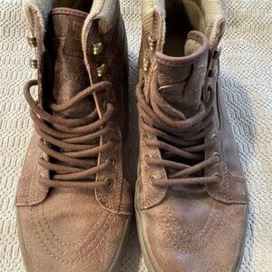 Vans Men's Brown High-Top Boots